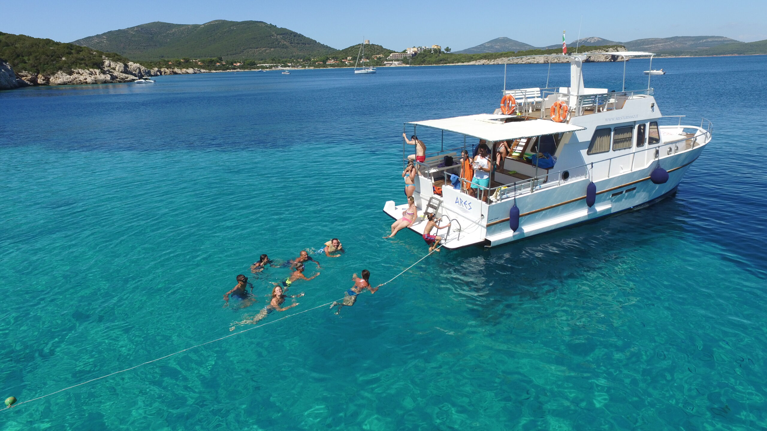 ARES Boat in Porto Conte National Park